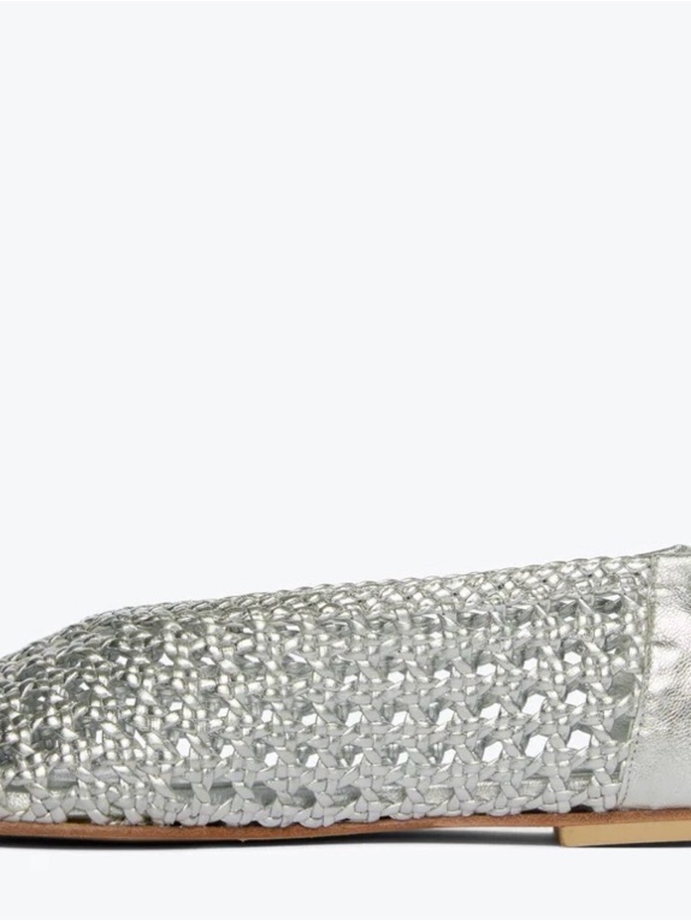 Freda Salvador Riley Open Weave Ballet Flat — Silver - Picture 5 of 6